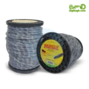 نخ علفتراش مارپیچ 5 میلیمتر، 87 متری، 3 گوش