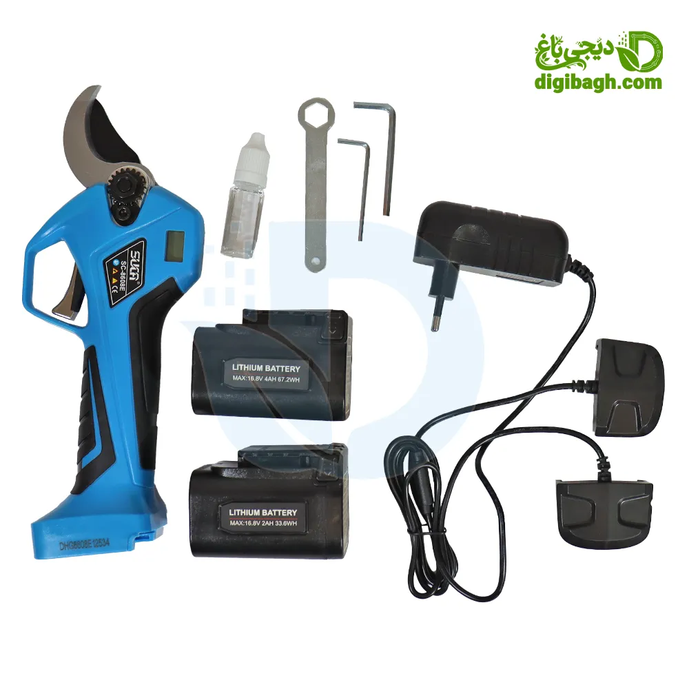 سوکا 8608 - قیچی سوکا 8608 - قیچی شارژی سوکا 8606 -Suca 8608 - خرید قیچی باغبانی شارژی - قیمت قیچی هرس شارژی - قیچی هرس شارژی سوکا - قیمت قیچی باغبانی شارژی سوکا - خرید قیچی شارژی - نمایندگی فروش قیچی باغبانی شارژی - بهترین قیچی باغبانی شارژی - پرفروش‌ترین قیچی باغبانی شارژی - دیجی باغ - فروشگاه لوازم باغبانی - فروشگاه ابزار باغبانی - دیجی باغ - لوازم باغبانی حرفه ای